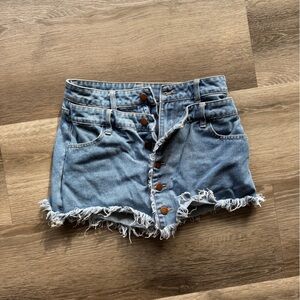 SHEIN Blue Denim Tube Top